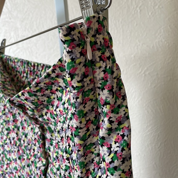 H&M cute button down floral midi flowy skirt - Picture 4 of 7